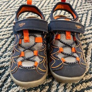EUC OshKosh Blue Orange toddler boys summer sneaker sandals size 9C